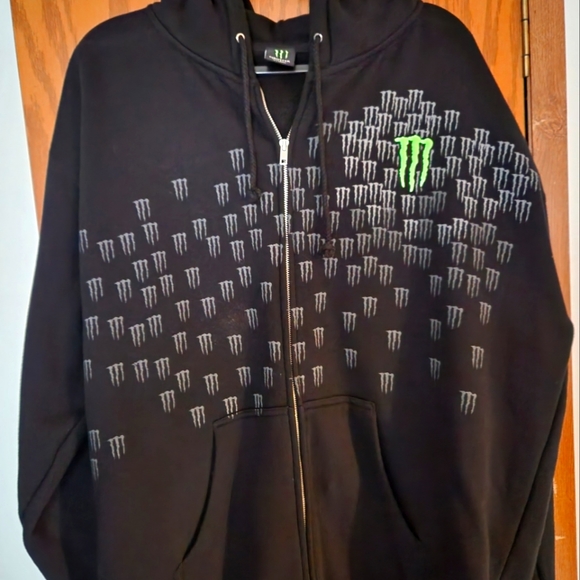 Shirts | Monster Energy Zip Up Hoodie Xxl | Poshmark